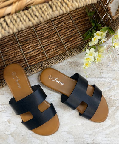 H Strap Sandals